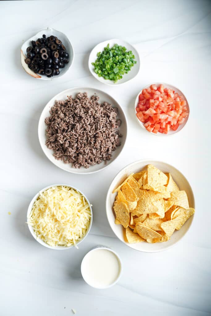 Ingredientes para la receta de nachos | saborinspirado.com