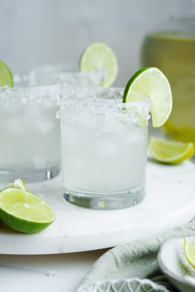 Margarita Casera en vaso de chupito | saborinspirado.com