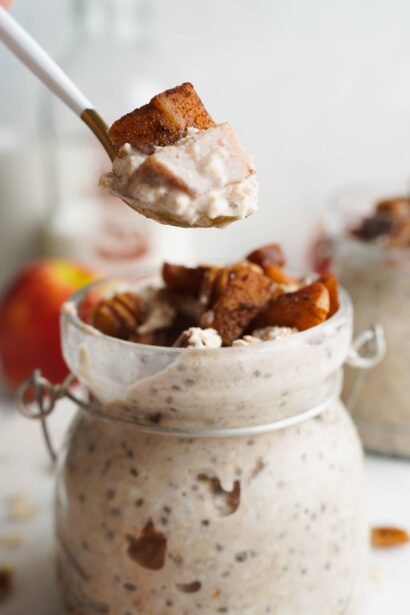Avena Nocturna de Manzana Fácil