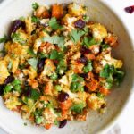 Coliflor y Batatas Asadas al Curry