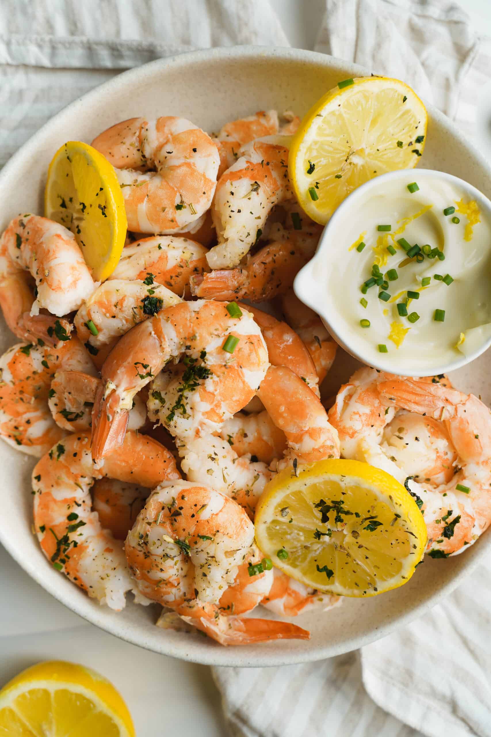 Camarones con mantequilla de ajo | saborinspirado.com