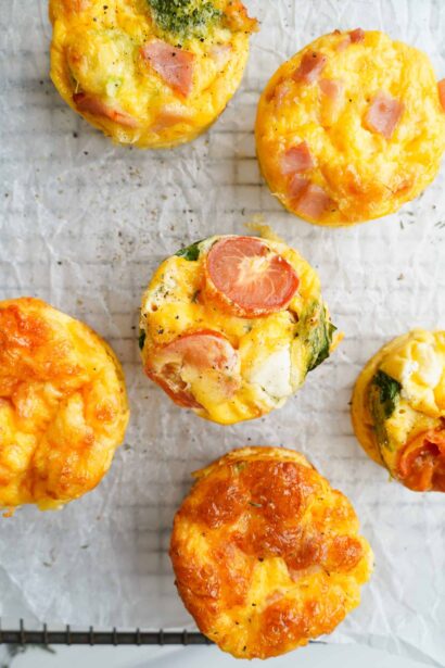 Muffins de Huevo Fáciles en Tres Variaciones
