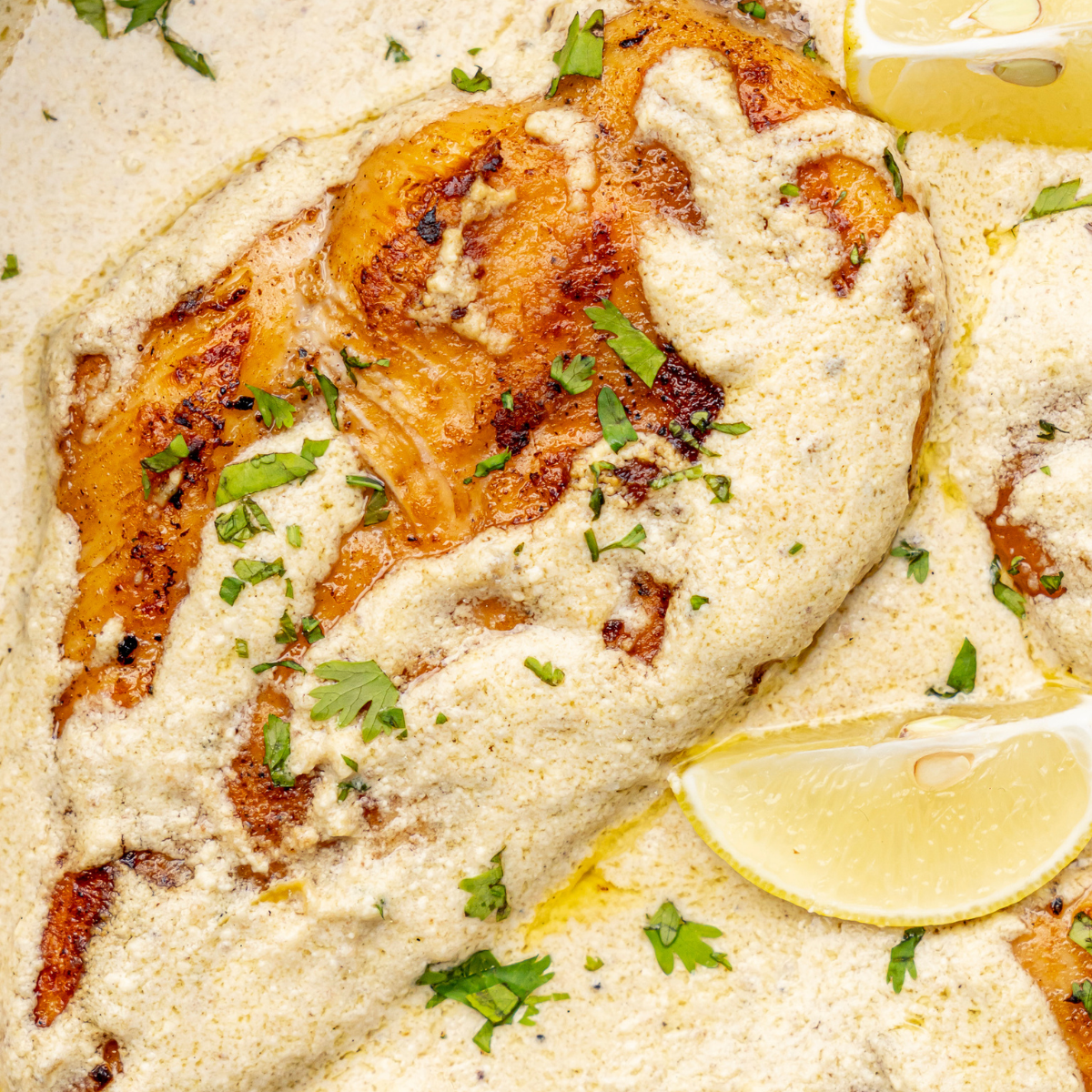 pollo en salsa cremosa de limón