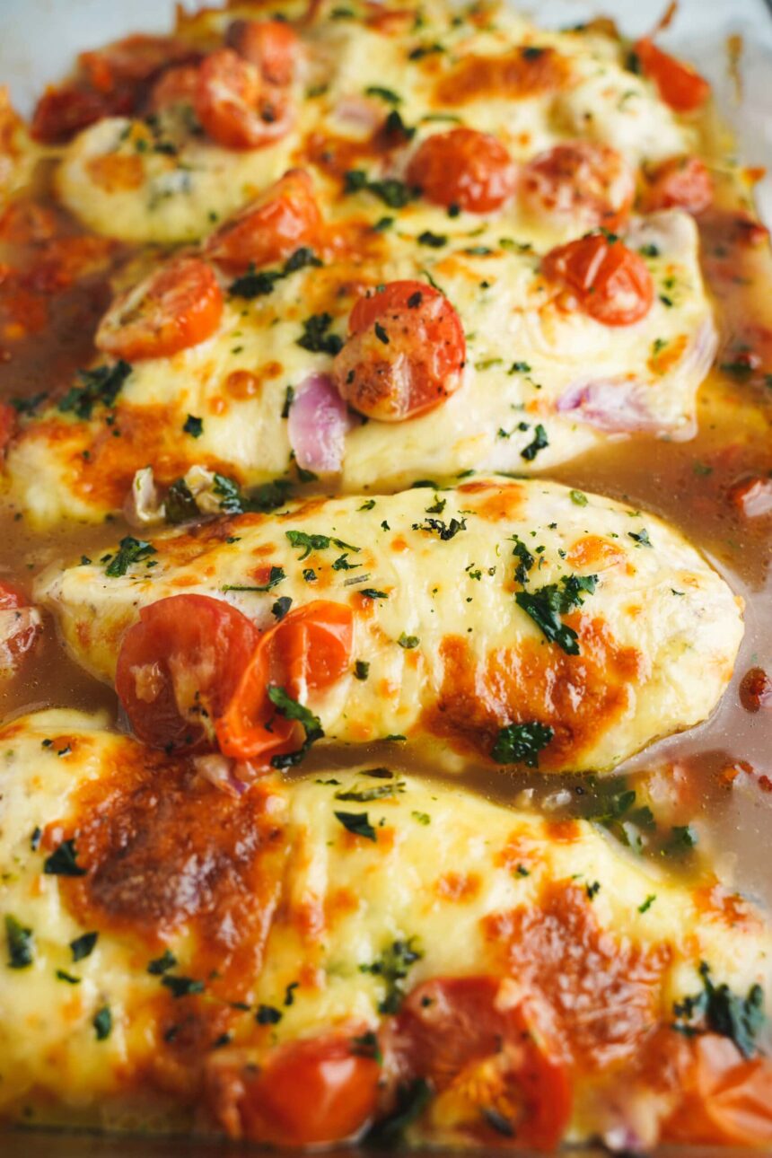 Pollo al Horno con Balsámico y Queso Mozzarella