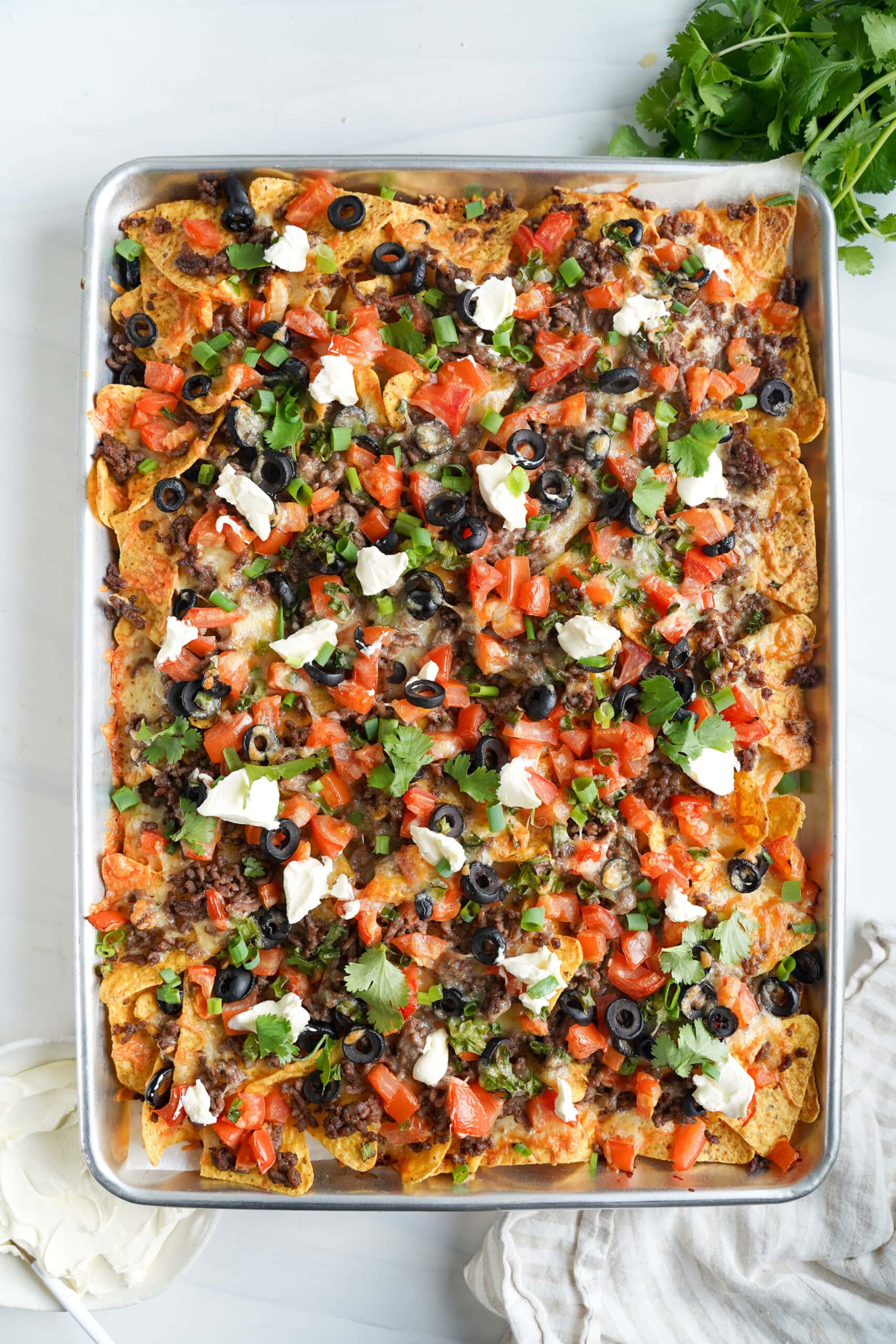 Sheet pan nachos | saborinspirado.com