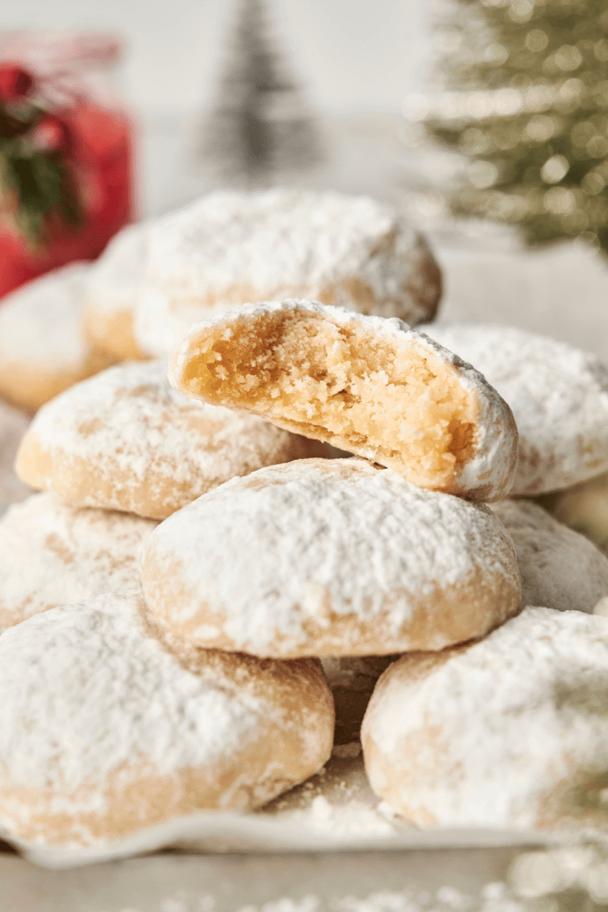 Receta de Galletas de Almendra en Forma de Nieve