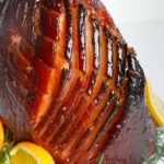 Jamón glaseado fácil con azúcar moreno