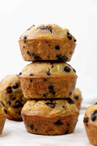 Muffins de Calabacín con Chispas de Chocolate